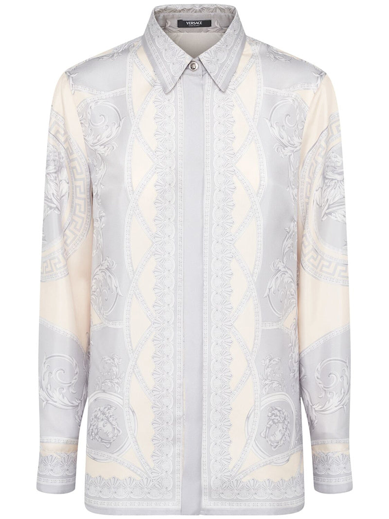 VERSACE FOULARD PRINT SILK SHIRT