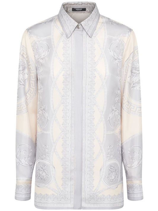 VERSACE FOULARD PRINT SILK SHIRT
