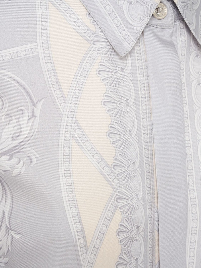 VERSACE FOULARD PRINT SILK SHIRT