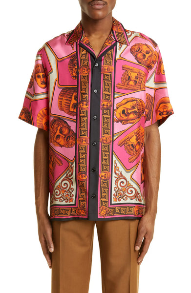 LE MASCHERE SILK BOWLING SHIRT, VERSACE