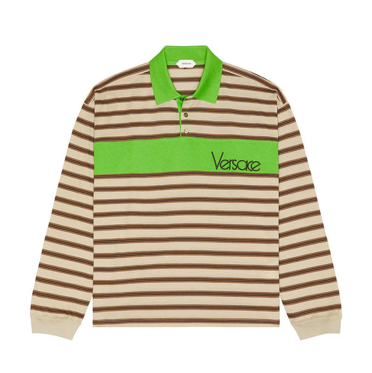 VERSACE POLO WITH VINTAGE LOGO EMBROIDERY