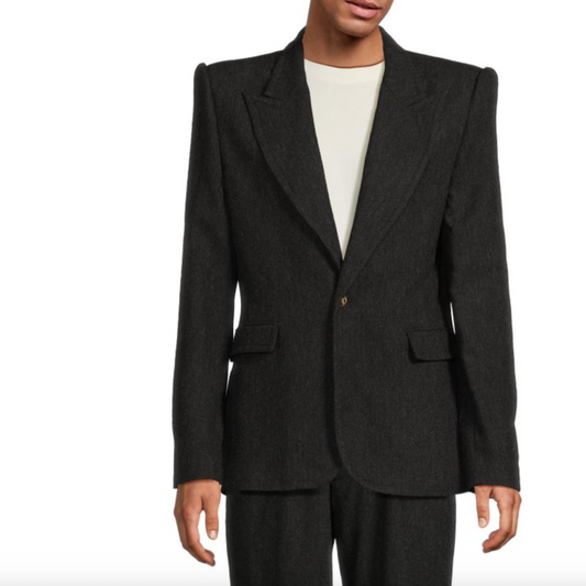 WILLY CHAVARRIA STAPLE PEAK LAPEL BLAZER