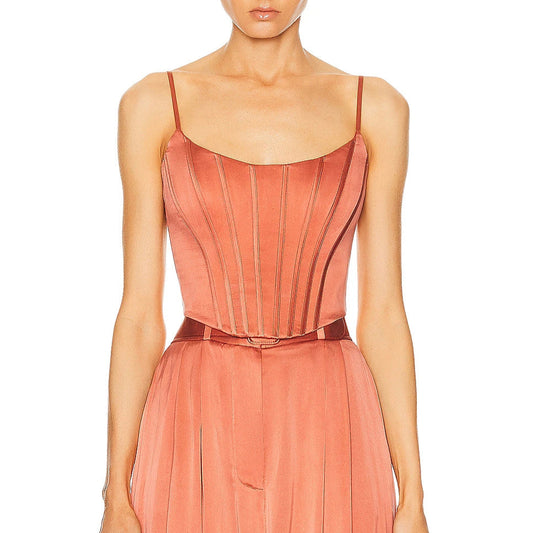 ZIMMERMANN SILK CORSET TOP