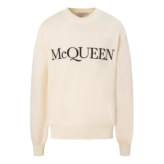 ALEXANDER MCQUEEN LOGO EMBROIDERED SWEATER