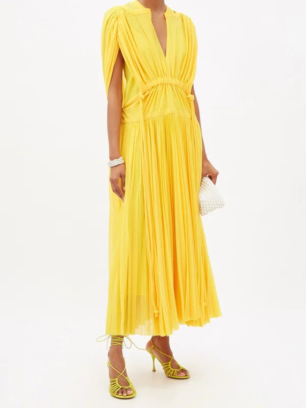 PROENZA SCHOULER V-NECK LONG DRESS (SS 2022)