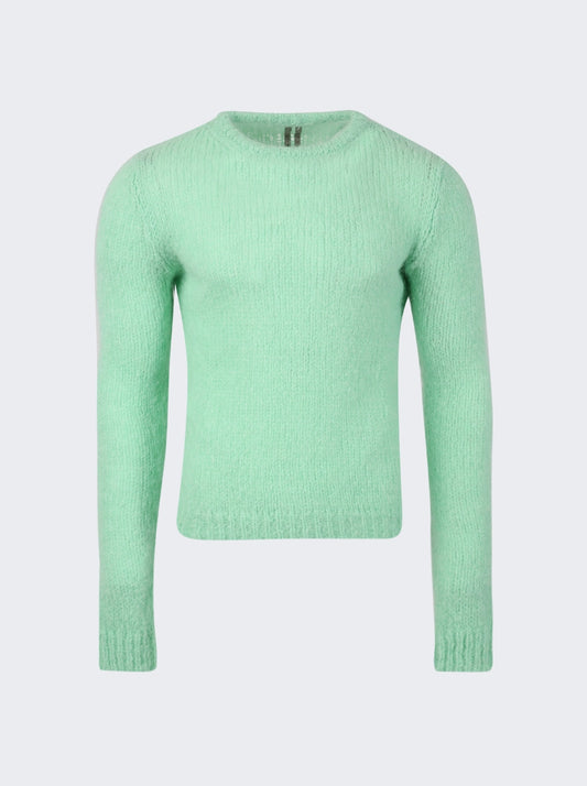 RICK OWENS BIKER SWEATER AQUA