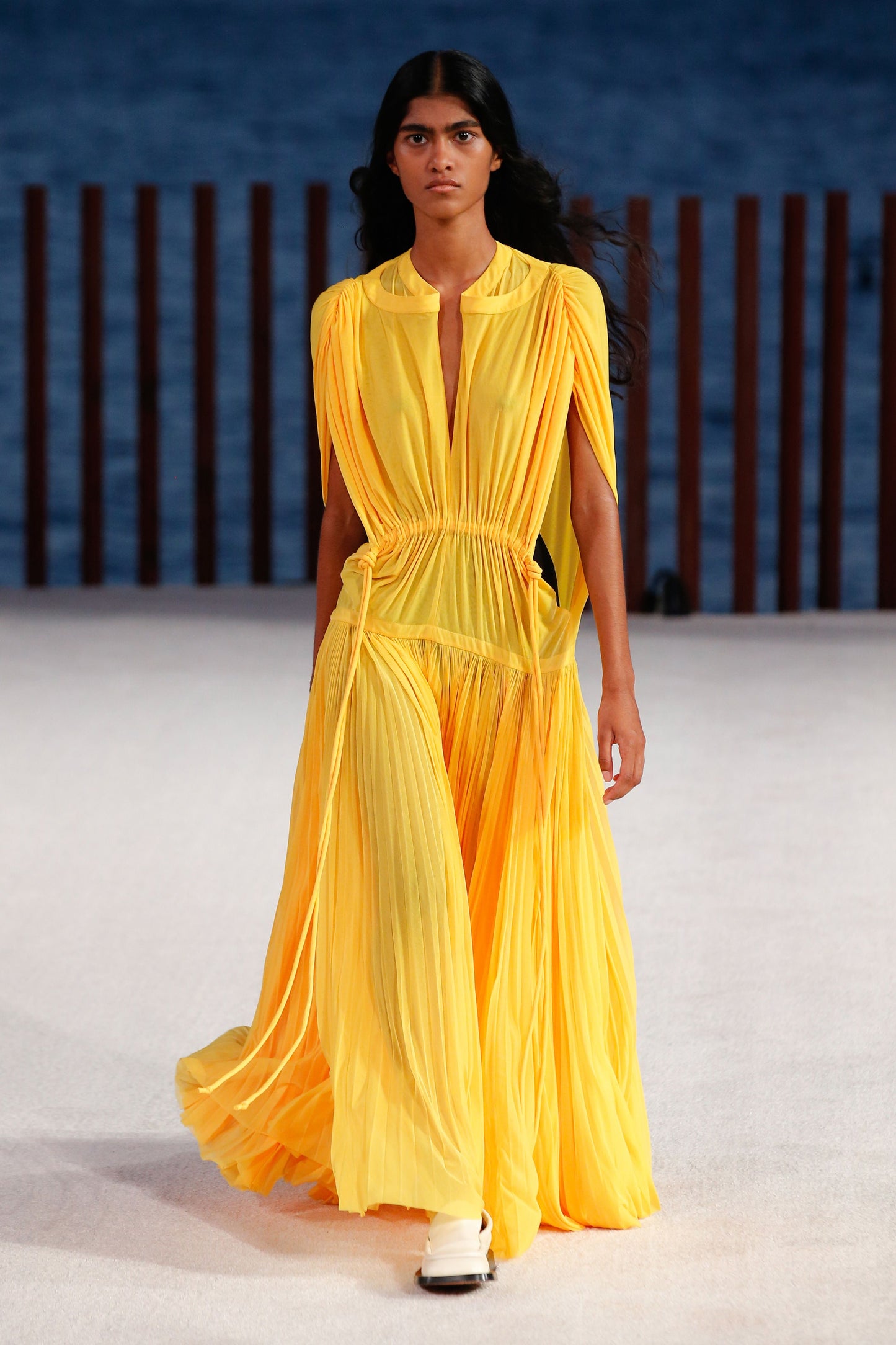 PROENZA SCHOULER V-NECK LONG DRESS (SS 2022)