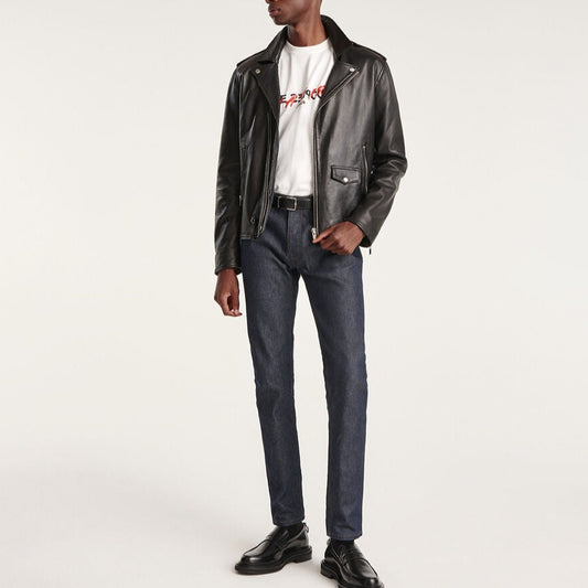 THE KOOPLES LEATHER BIKER JACKET