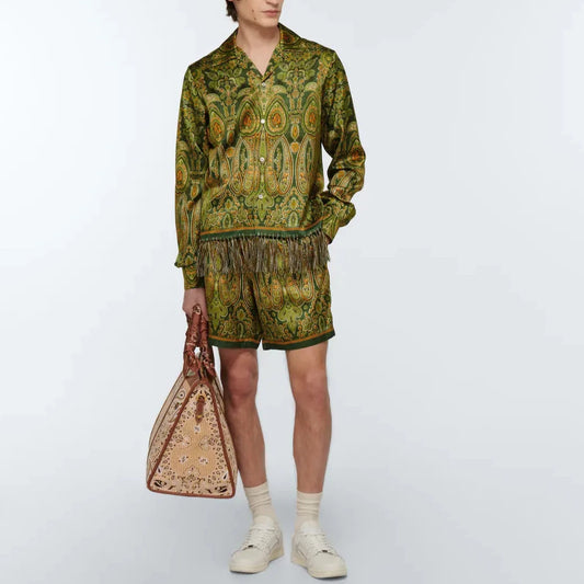 AMIRI TAPESTRY PRINT BERMUDA SHORTS