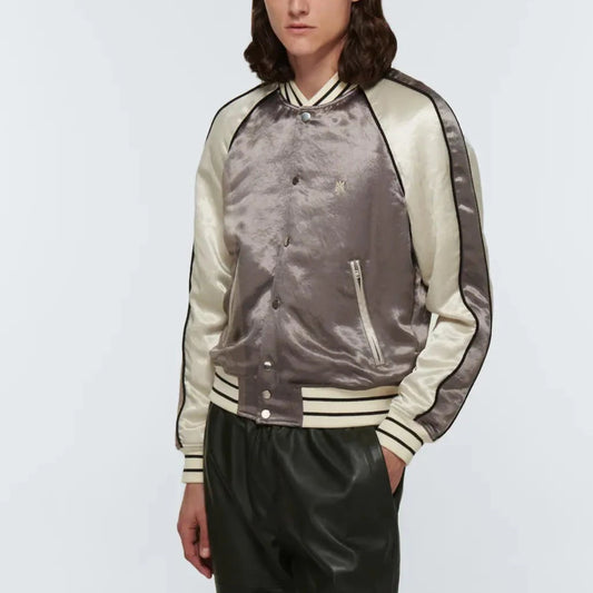 AMIRI SATIN BOMBER JACKET