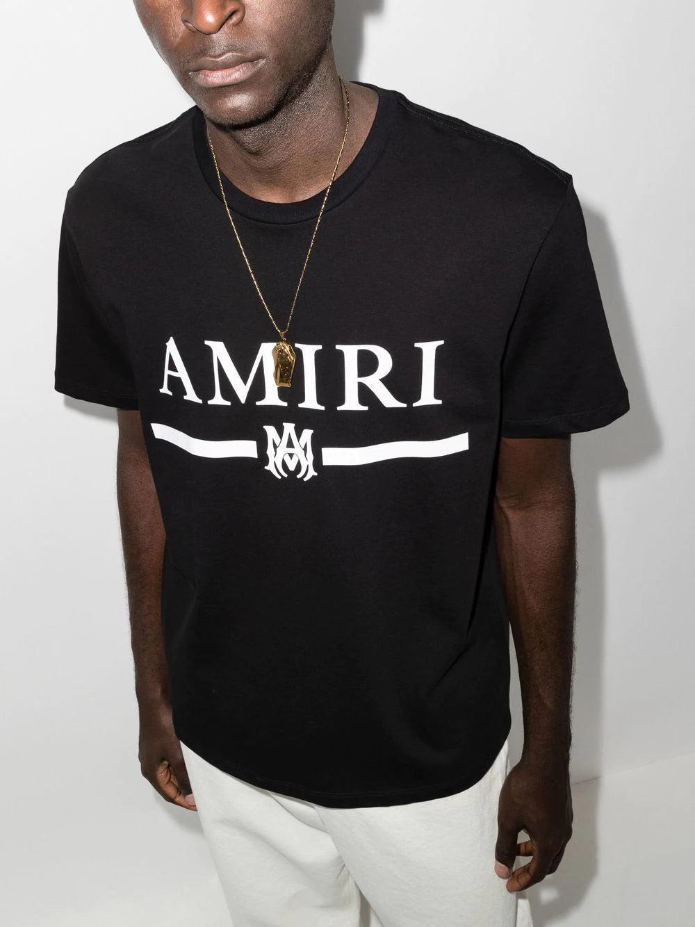 Amiri Logo Print Short Sleeve T-shirt