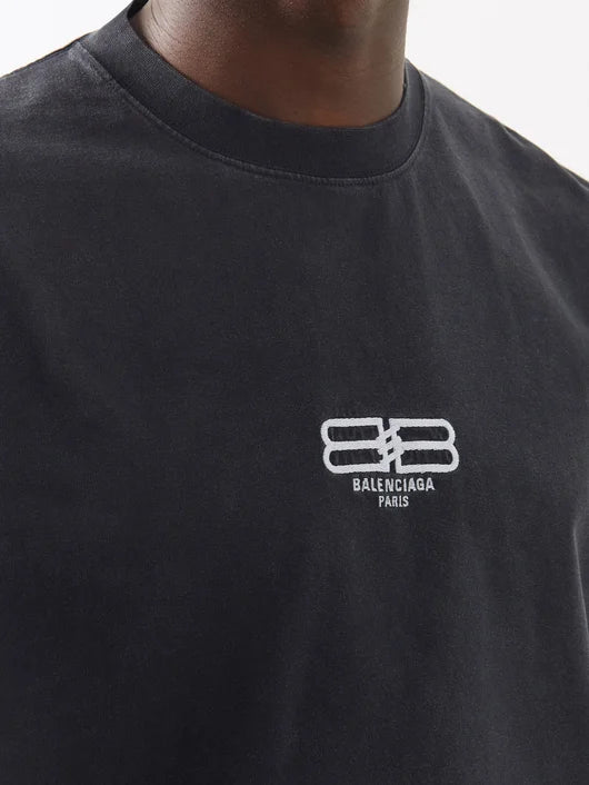 Balenciaga BB embroidered t-shirt luxury clothing rental