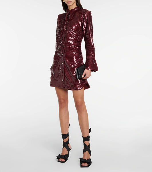 GANNI SEQUIN SHIRT DRESS – TheLuxeLend