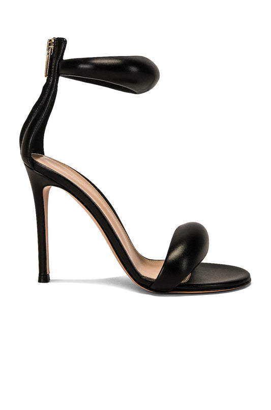 GIANVITO ROSSI BLACK BIJOUX HEELS