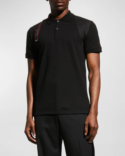 ALEXANDER MCQUEEN LOGO TAPE POLO