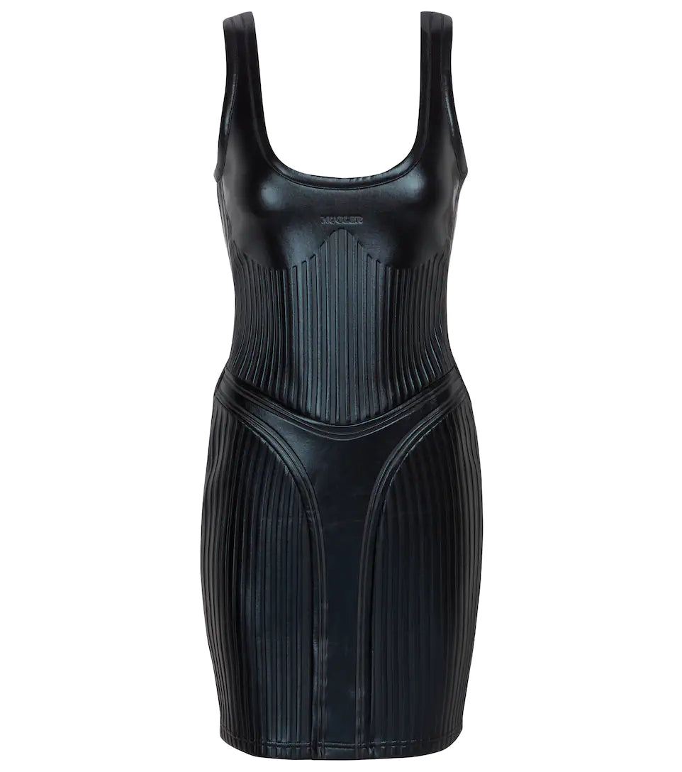 MUGLER EMBOSSED MINIDRESS | TheLuxeLend MUGLER EMBOSSED MINIDRESS | TheLuxeLend