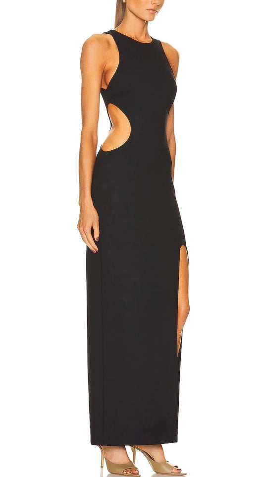 NICHOLAS YALINA SCOOP CUTOUT DRESS