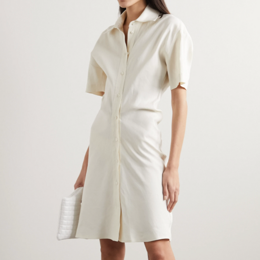 OFF-WHITE MINI SHIRT DRESS