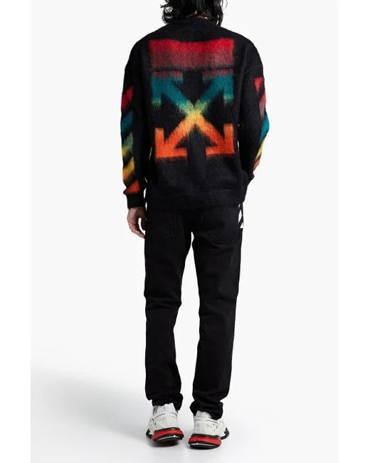 Off white mohair hoodie hotsell
