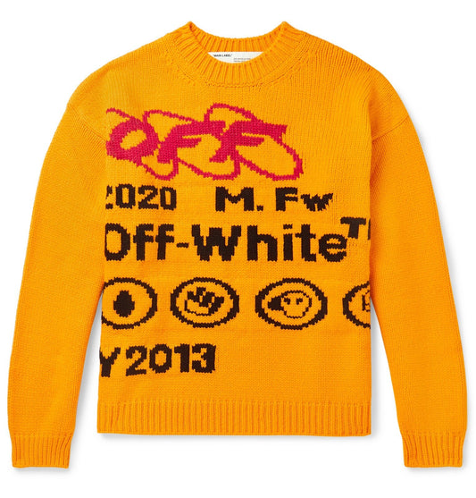 OFF-WHITE WOOLBLEND SWEATER