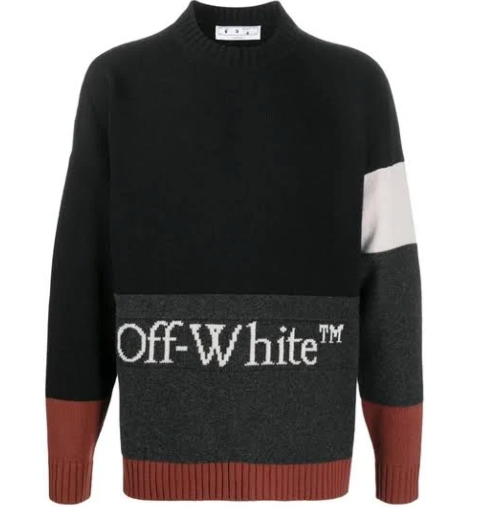 Example Colorblock White OFF-WHITE COLORBLOCK SWEATER | TheLuxeLend