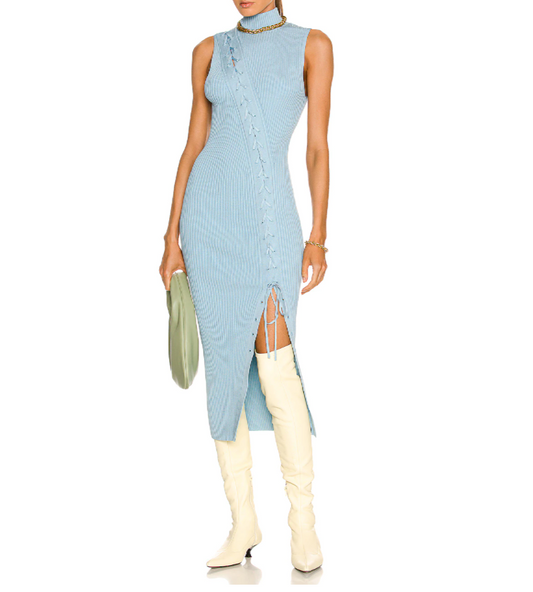 JONATHAN SIMKHAI KNIT MIDI DRESS