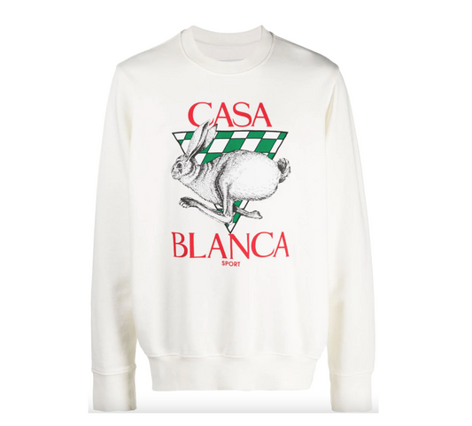 CASABLANCA LOGO PRINT SWEATSHIRT