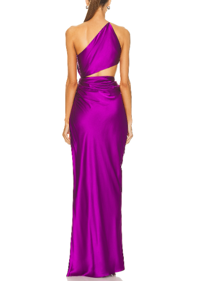 THE SEI ONE SHOULDER CUT OUT GOWN