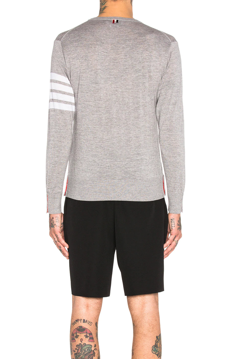 THOM BROWNE CLASSIC MERINO CREWNECK SWEATER