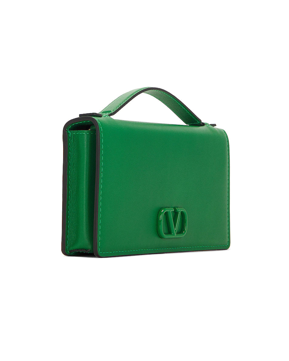 Valentino Garavani VSling Wallet on Chain Bag in Bianco Ottico
