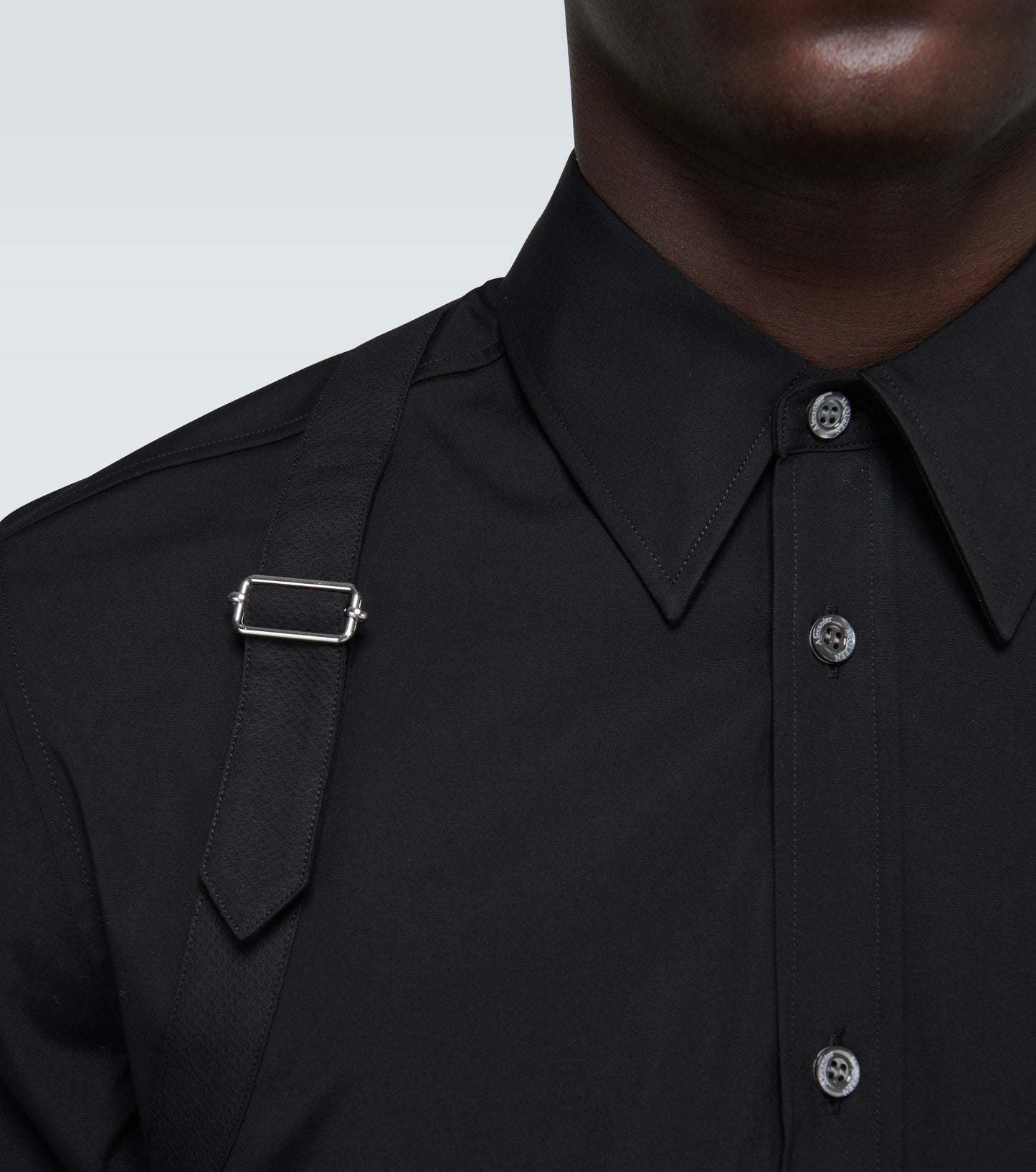 ALEXANDER MCQUEEN COTTON HARNESS SHIRT TheLuxeLend ALEXANDER MCQUEEN COTTON HARNESS SHIRT TheLuxeLend