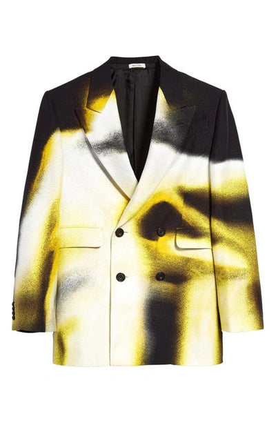 ALEXANDER MCQUEEN PAINTED DOUBLE BREASTED JACKET