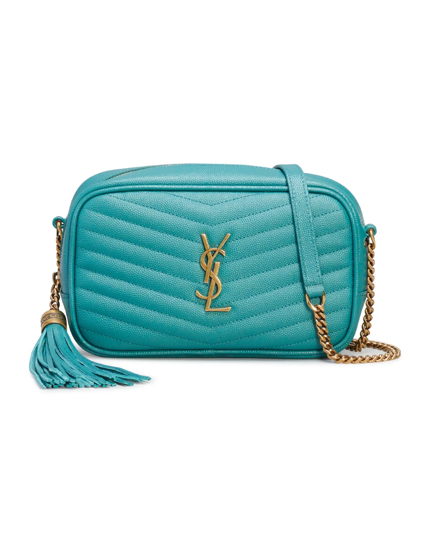 The New YSL Saint Laurent Shiny Mini Lou Camera Bag in Smooth